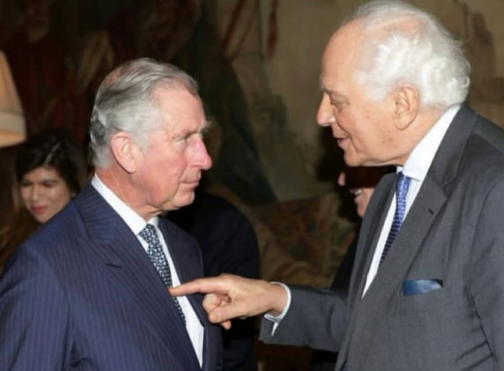 I am not hinting at anything, but this is Prince Charles, heir to the British crown, and Sir Evelyn de Rothschild, chairman of the Rothschilds' international investment bank