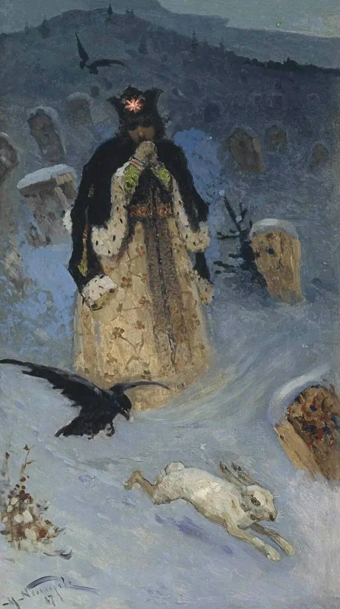 « La Tsarevna » de Mikhaïl Nesterov : l'incarnation géniale de la Dame Hiver russe et un lamento pour l'épouse bien-aimée
