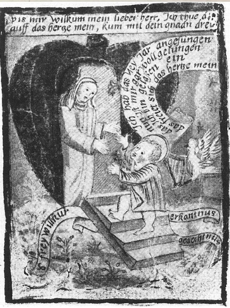 L'Enfant Jésus frappe à la porte du cœur féminin