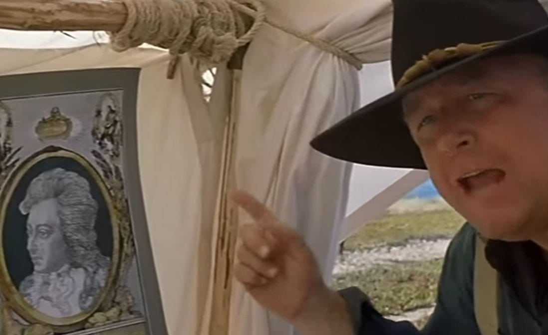 "And who gave you leave to hang portraits of your floozies in here?"