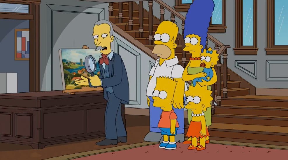 Charming stories with an adventurous sheen reminded me of the Simpsons episode in which Lisa's guinea pig ruined their painting of a primitive little ship above the sofa, and they decided to replace it with something and, by luck, found at the Van Houtens