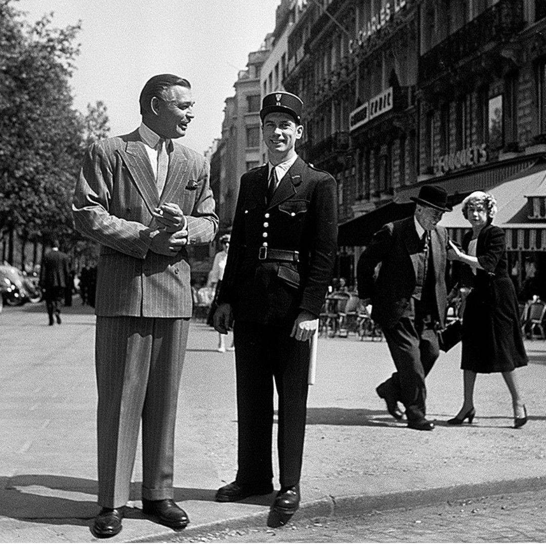 Clark Gable à Paris en 1952