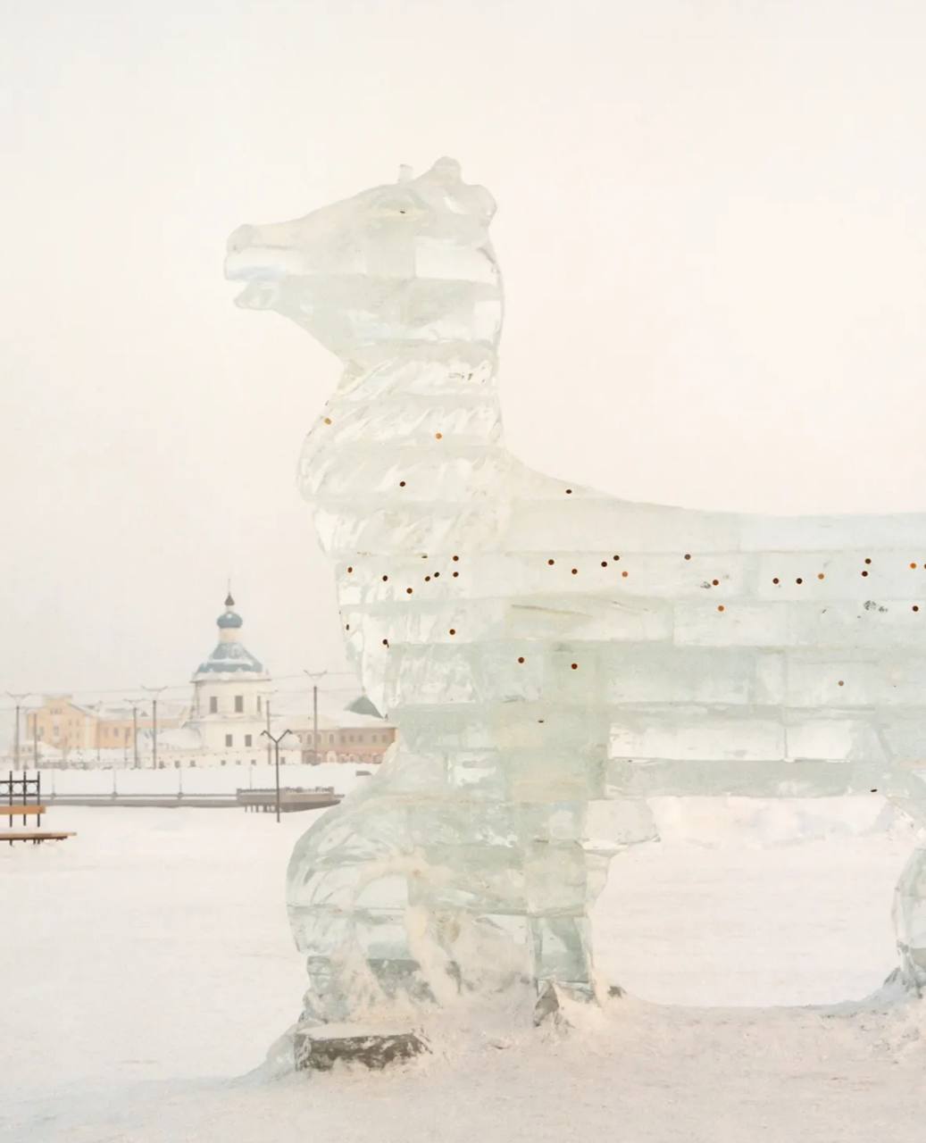 A Magical Chuvash Horse from the "Winter Life" Series by the Artist Ivan Mikhailov, 2011, Cheboksary