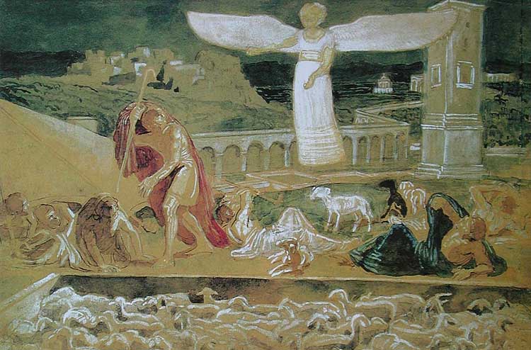 L'Ange annonçant aux bergers la naissance du Christ