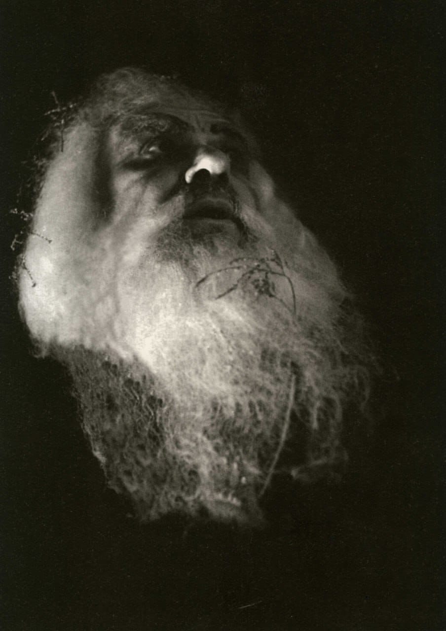 Emilios Veakis dans le rôle du roi Lear, 1938, Théâtre national de Grèce
