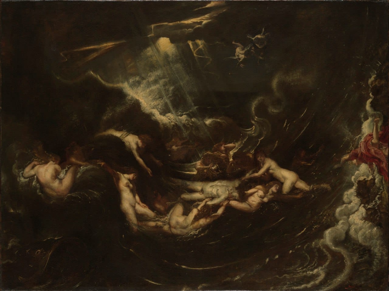 Le jeune Léandre, qui vivait sur la rive troyenne de l'Hellespont, s'éprit d'Héro de Sestos, prêtresse d'Aphrodite, établie sur la rive opposée