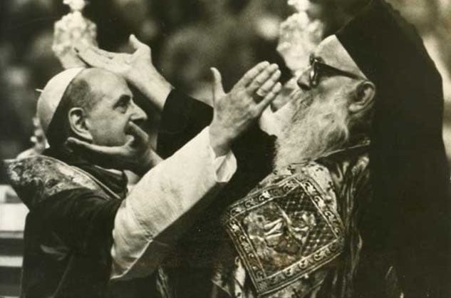 1965 жылғы 7 желтоқсанда Константинополь патриархы Афинагор мен Рим папасы VI Павел католик және православие шіркеулерінен 1064 жылы папа IX Лев пен патриарх І Михаил салған өзара анафемаларды алып тастады