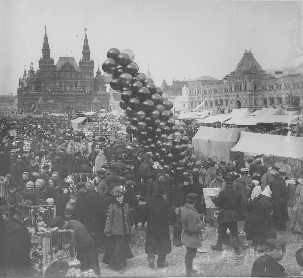 Le samedi des Rameaux sur la place Rouge en 1896