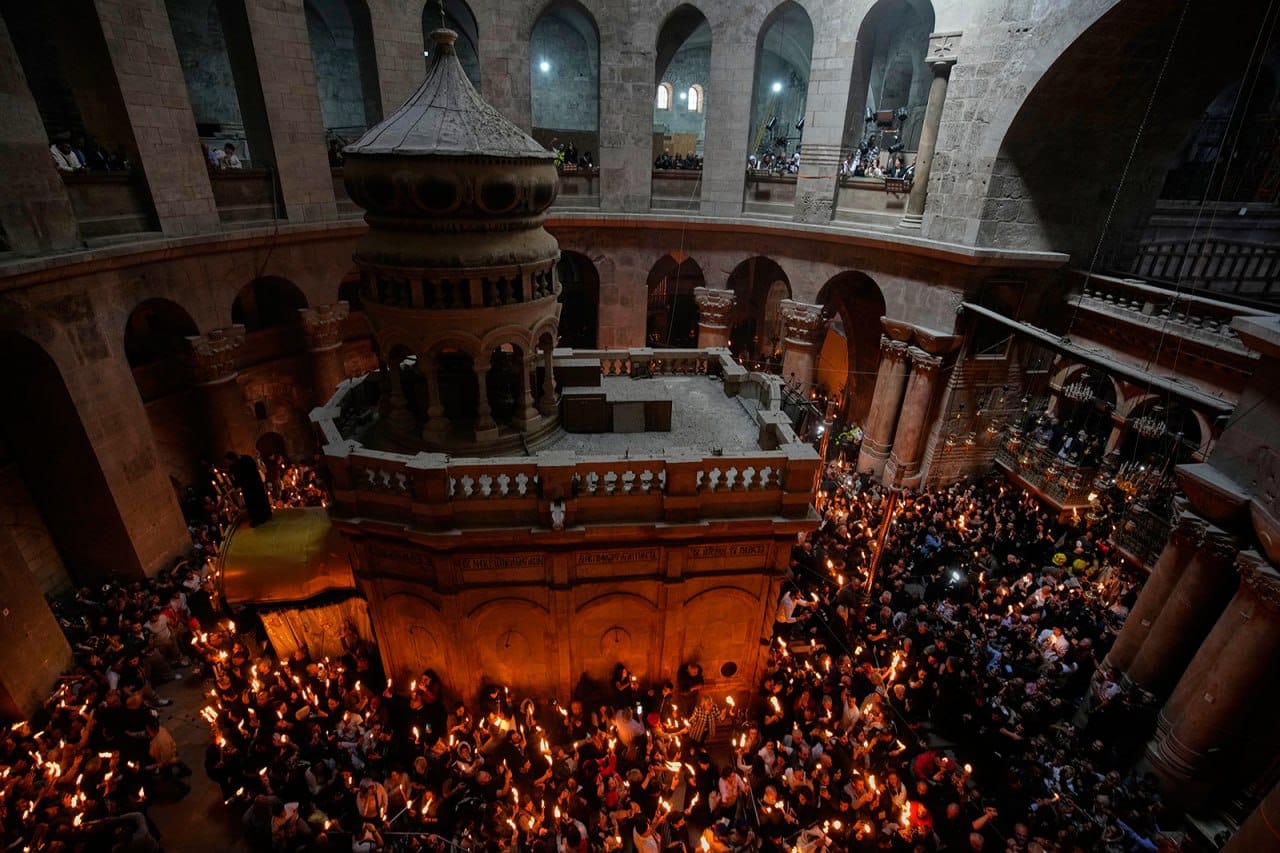 A Stunning Shot from the Ceremony of the Holy Fire on Holy Saturday, 11 April 2026