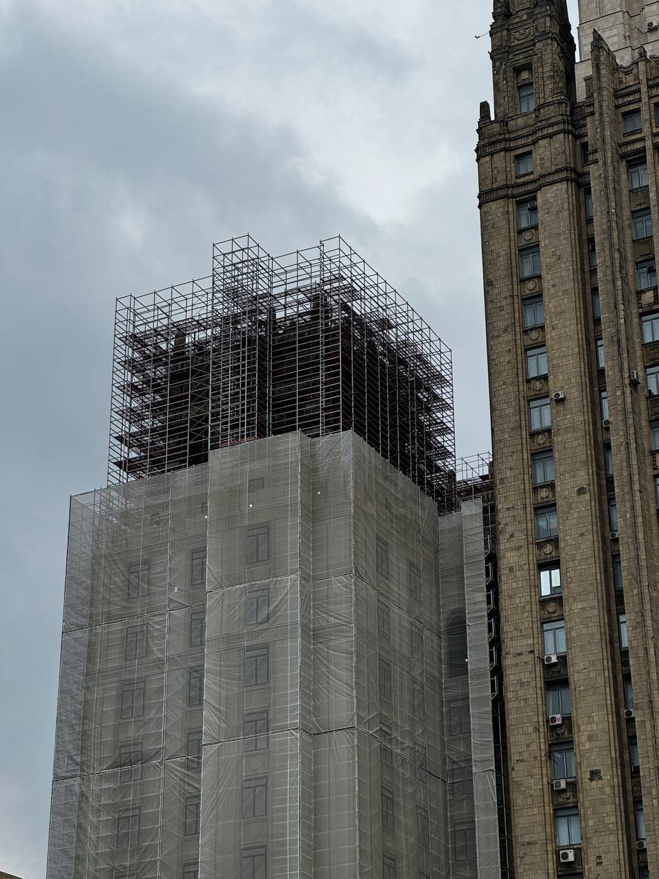 My beloved Foreign Ministry is under the scaffolding again