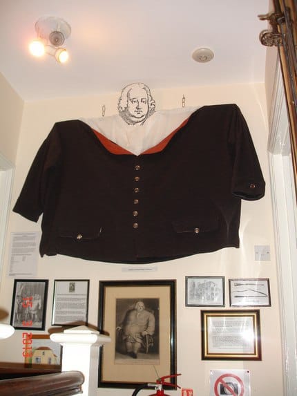 Edward Bright's jacket, which held seven people, is the main exhibit of his museum