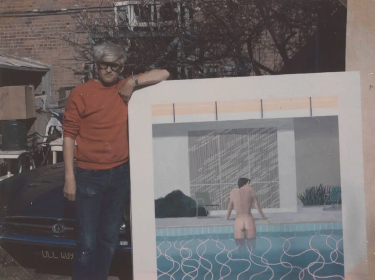 David Hockney and His Painting "Peter Getting Out of Nick's Pool" in Los Angeles in 1966
