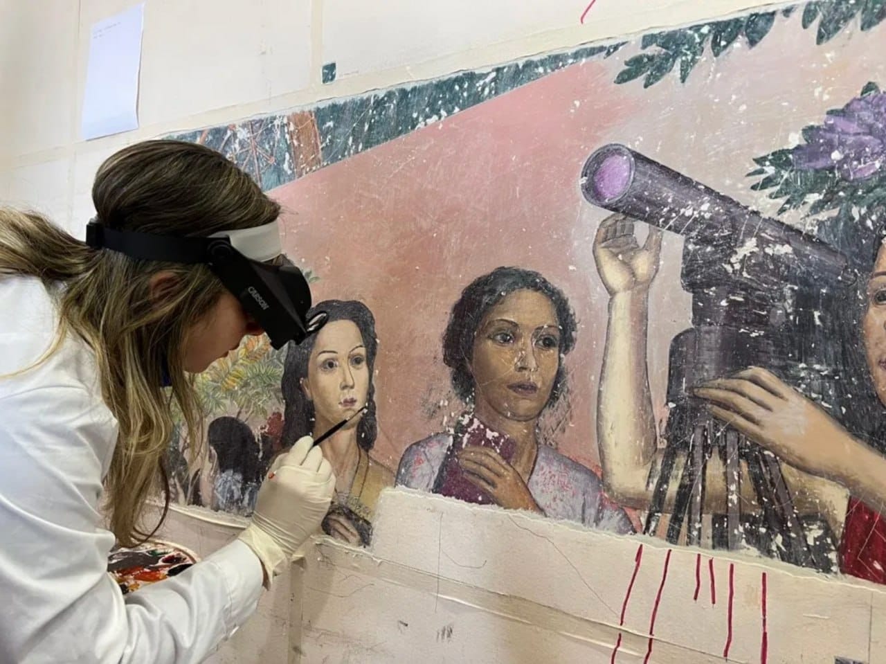 In the Chilean City of Chillán, a Monumental Mural Painted Over on Pinochet's Orders Is Being Restored