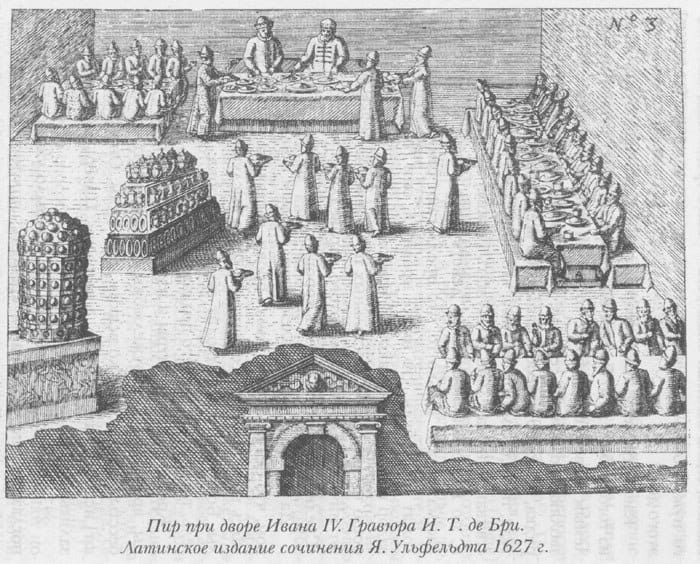 The Danish King's Embassy at Ivan the Terrible's Feast, Where Guests Rose 65 Times