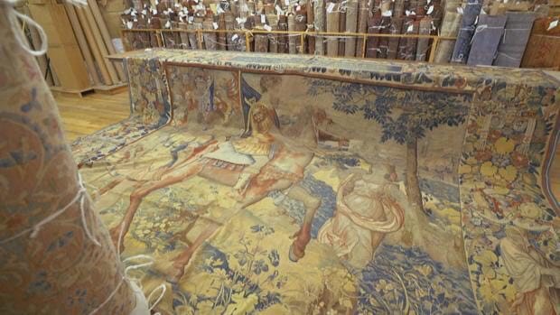 Une tapisserie ayant appartenu à Henri VIII mise en vente dans une boutique new-yorkaise