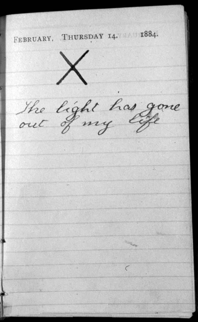« La lumière a quitté ma vie » : une page du journal de Theodore Roosevelt