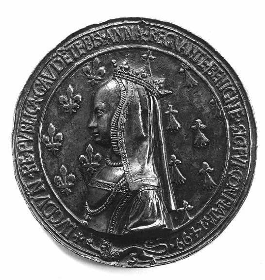 Бретаньдық Анна мен XII Людовиктің 1499 жылғы 8 қаңтардағы үйлену тойына арналған медаль