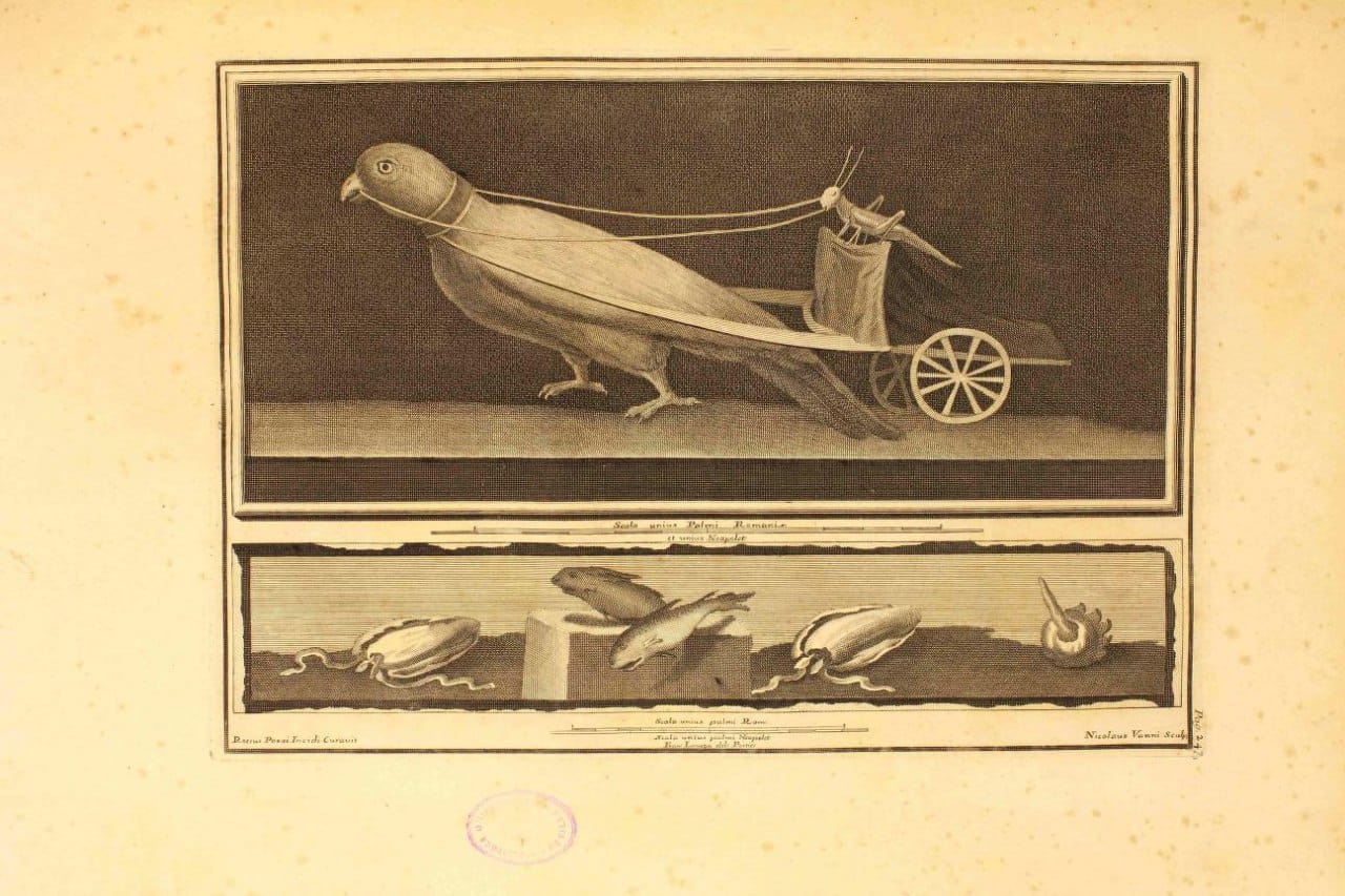 An Eighteenth-Century Drawing of a Fresco at Pompeii