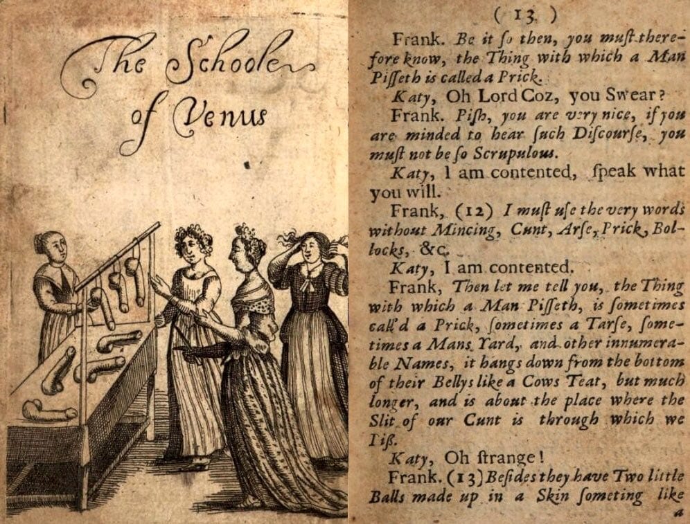 The School of Venus : manuel de sexualité à l'usage des femmes du XVIIe siècle, Londres, 1680