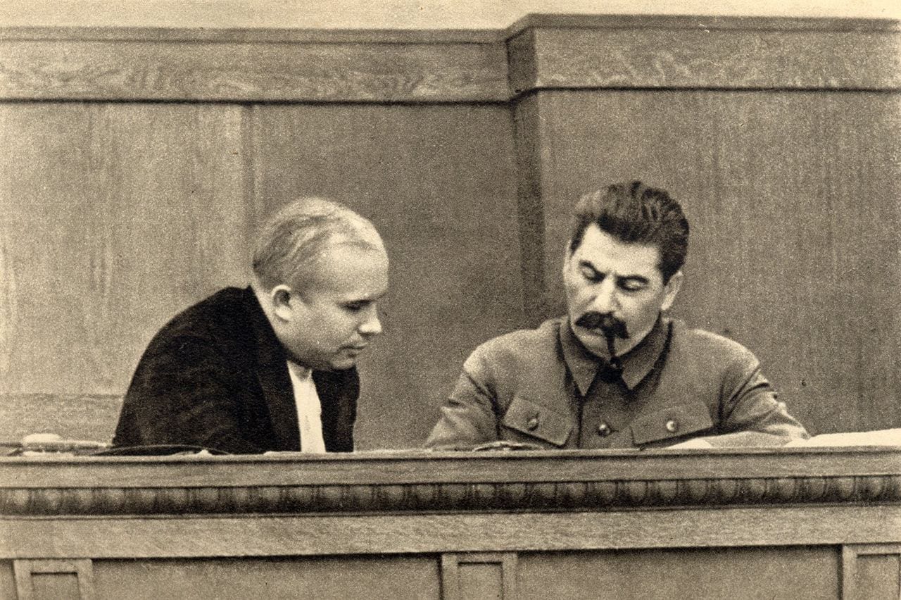 Perhaps you would be interested to see Khrushchev with hair