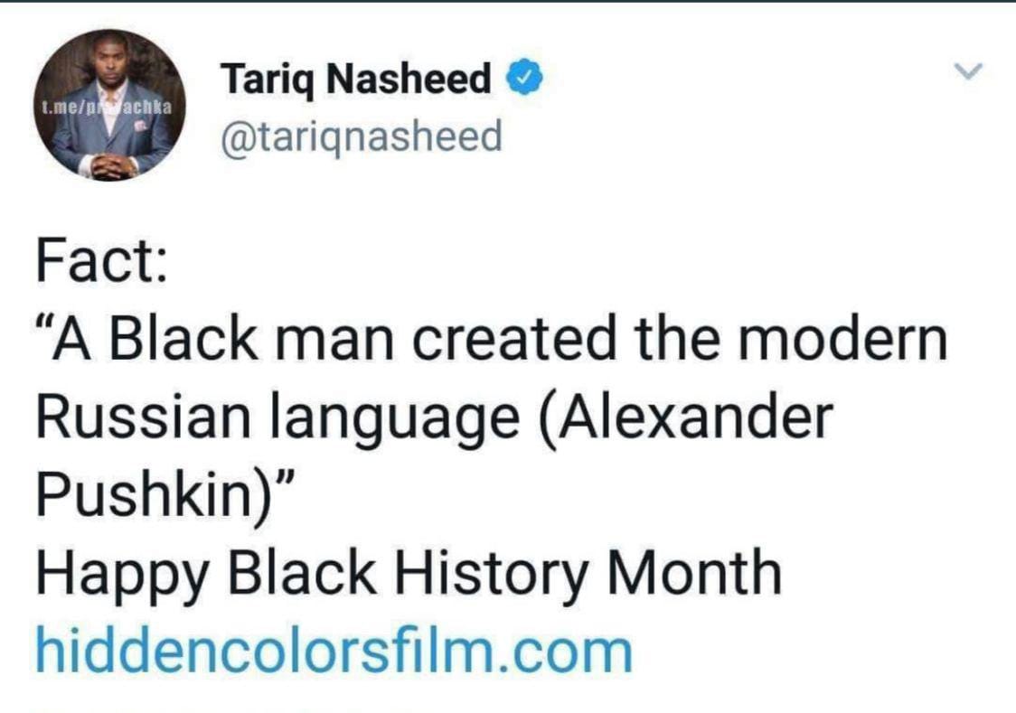 A reminder: by the racial reckoning of the nineteenth century, Pushkin counts as an octoroon, that is, the possessor of one-eighth African blood