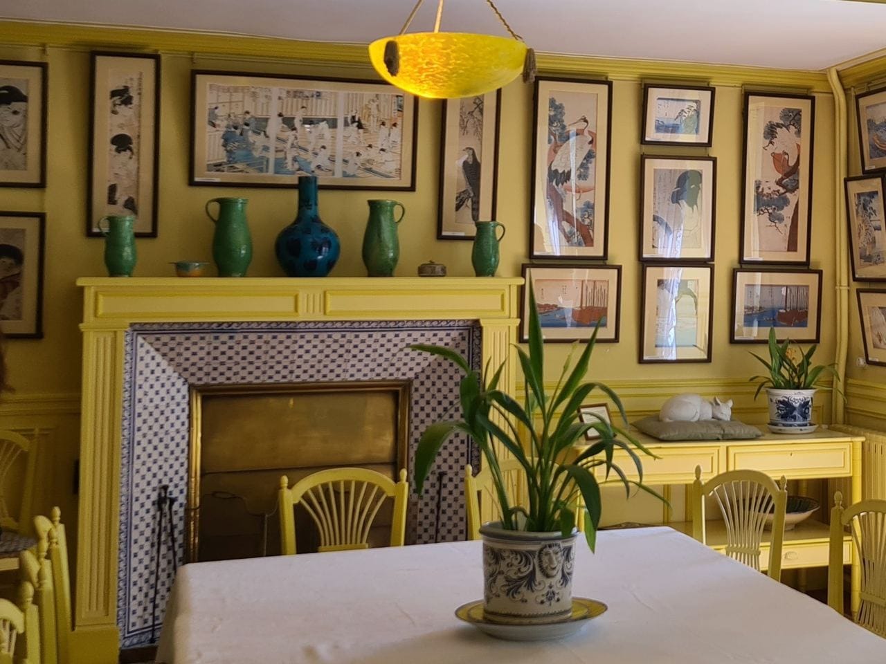 The Yellow Drawing Room in Claude Monet's House