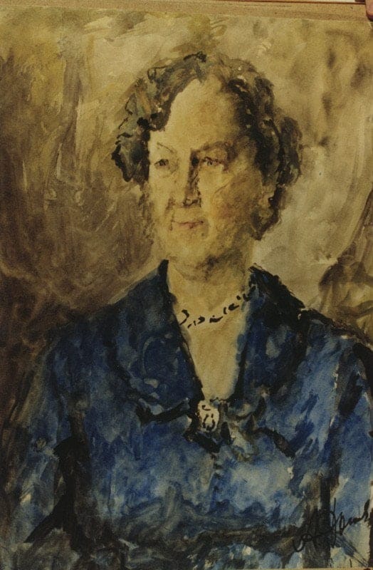 Portraits of Tatyana Grigoryevna Gnedich (1907-1976) by Arthur Fonvizin and Nikolai Akimov, Late 1950s