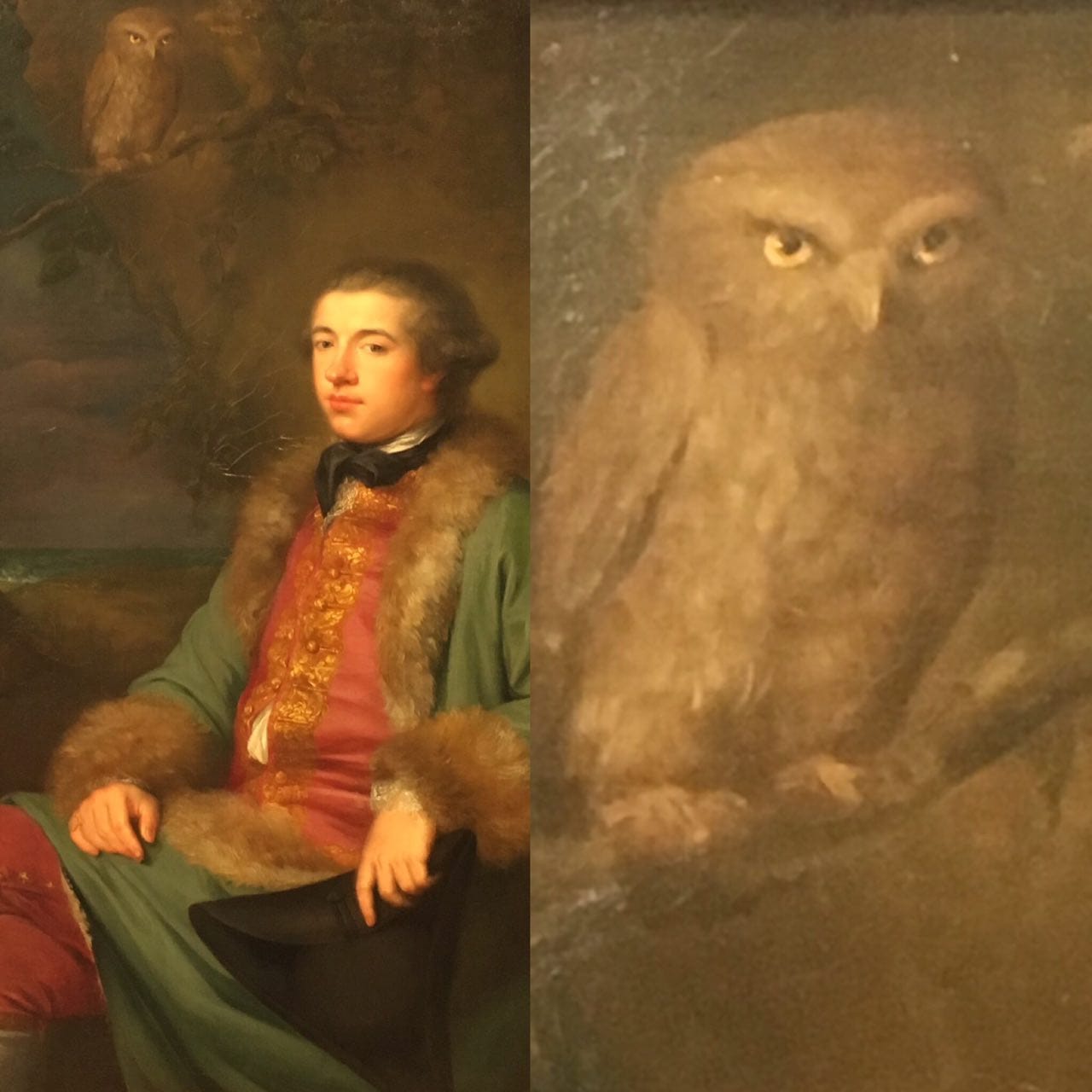 I Feel Like the Owl in the Portrait of the Scottish Writer and One-Hit Wonder James Boswell