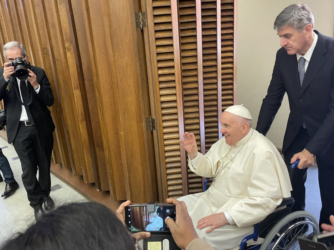 Pope Francis is now getting about in a wheelchair 😔