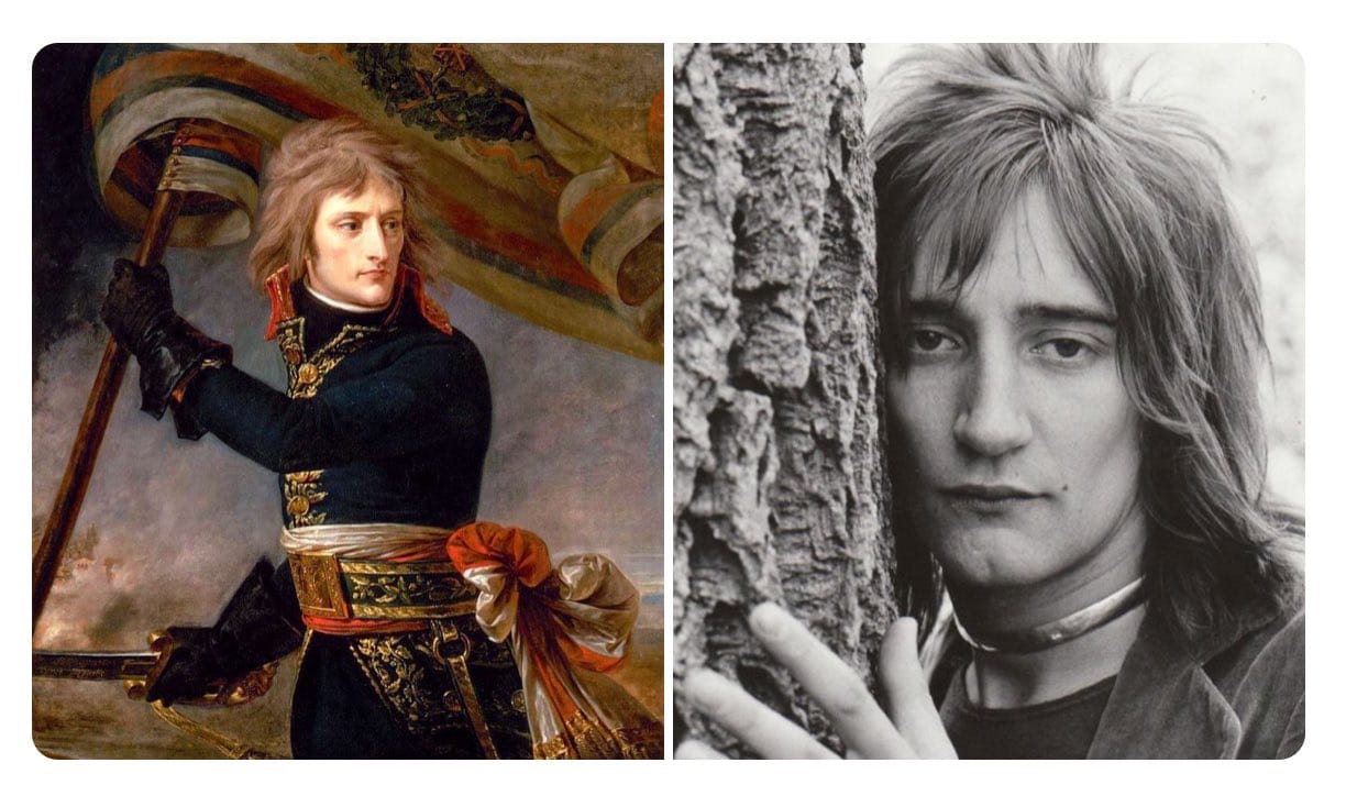 The Young Napoleon on the Bridge at Arcole Looks More Like the Musician Rod Stewart than Like Himself in the Later Portraits