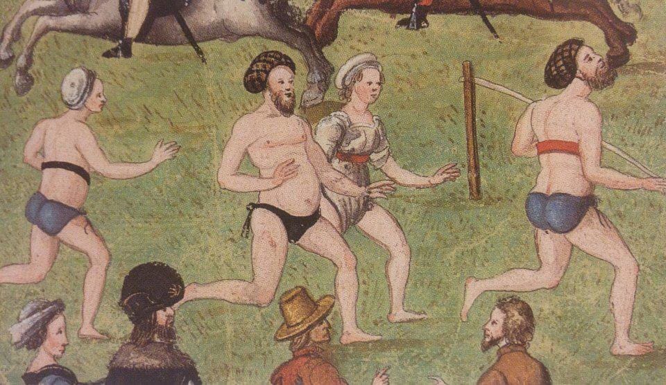 Savez-vous comment repérer la prostituée dans cette compétition mixte, hommes et femmes confondus, d'un manuscrit allemand du XVIe siècle ?
