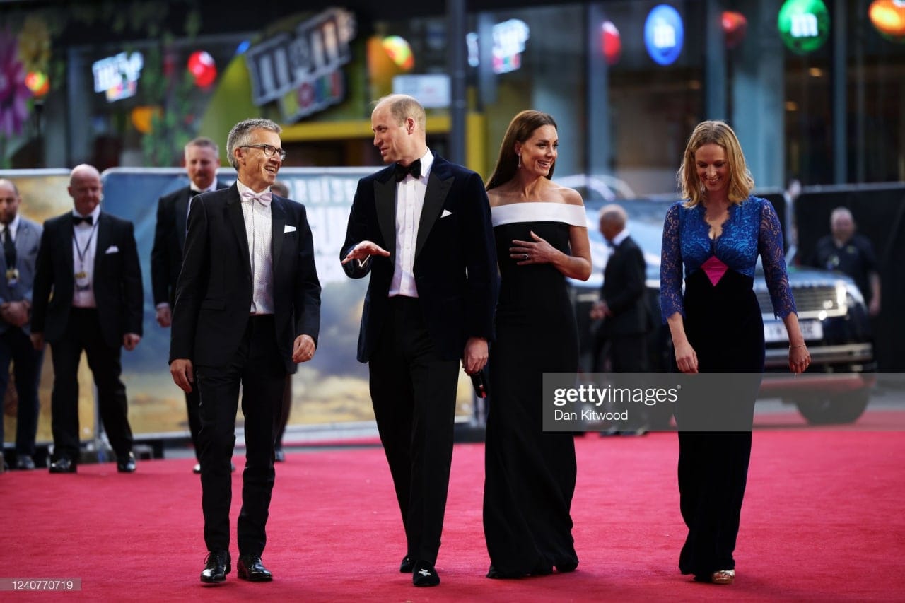 Prince William, a Former Royal Air Force Pilot, Arrives in Loafers Embroidered with Aeroplanes at the Premiere of "Top Gun", an Action Film About Naval Aviators