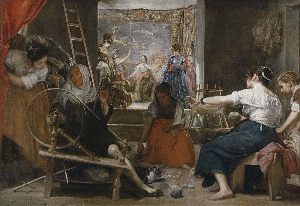 As a movement, Impressionism arose at the end of the nineteenth century, but one need only look at the spinning wheel in Velázquez's Las Hilanderas, painted around 1657, to see an example of liberation from pure geometrical form already in seventeenth-cen