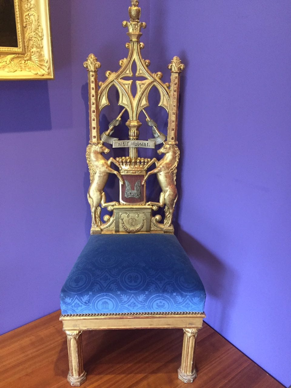 A charming Gothic-style chair from the study of the Comtesse d'Osmond