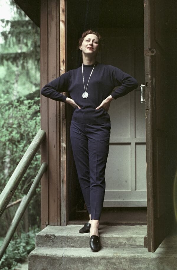 Maya Plisetskaya at the dacha