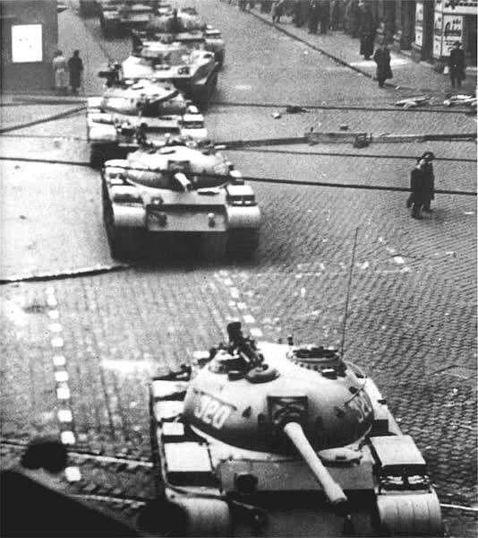 On 4 November 1956 Soviet troops entered Hungary to suppress the uprising against the communist government that had begun in October