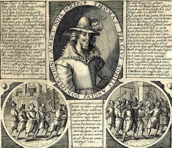 Le 5 novembre 1605, Guy Fawkes, conspirateur contre Jacques Ier, était arrêté ; son nom devint un nom commun, symbole du complot, puis, avec le temps, un mot pour désigner les jeunes gens