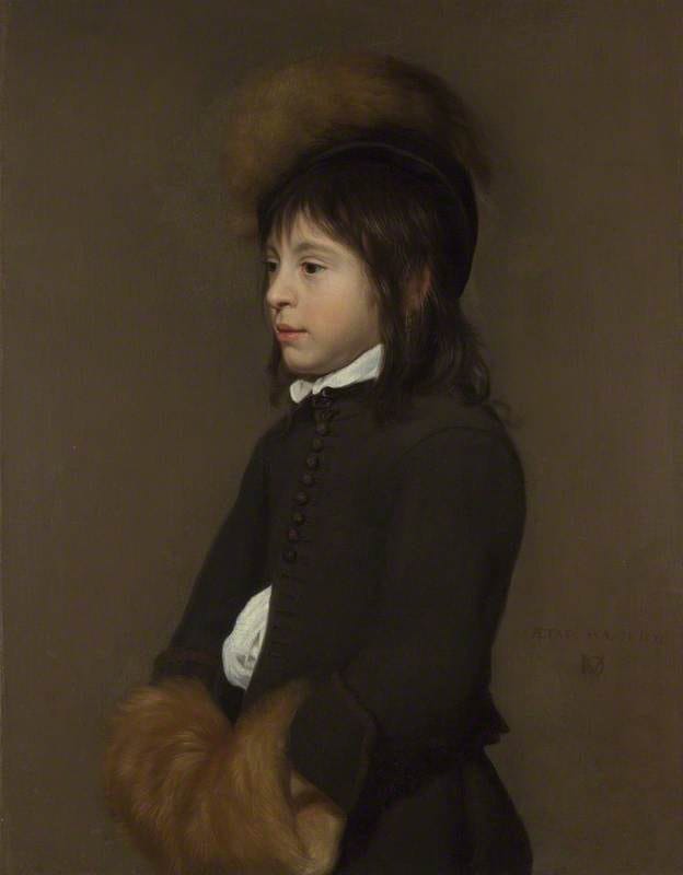 This 11-year-old English boy from 1660 has a very cool cap, even by modern standards