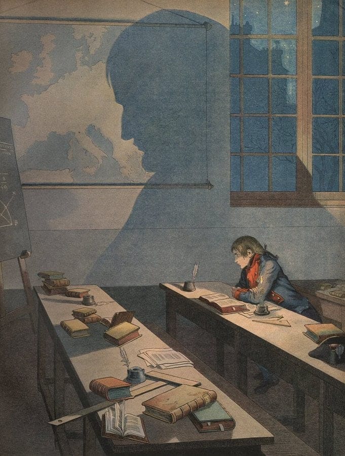 The Young Napoleon Bonaparte Studying at Brienne