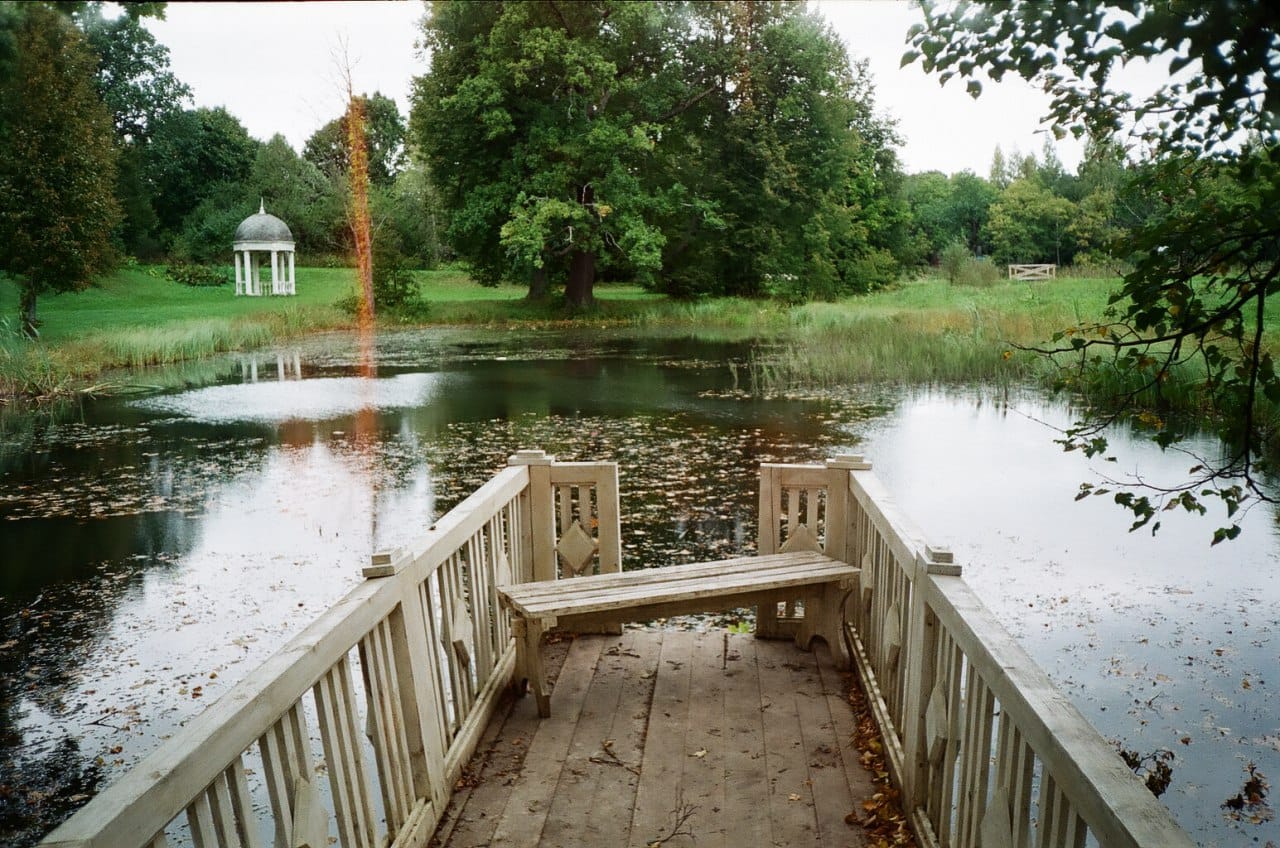 Footbridge on the Khmelita Pond