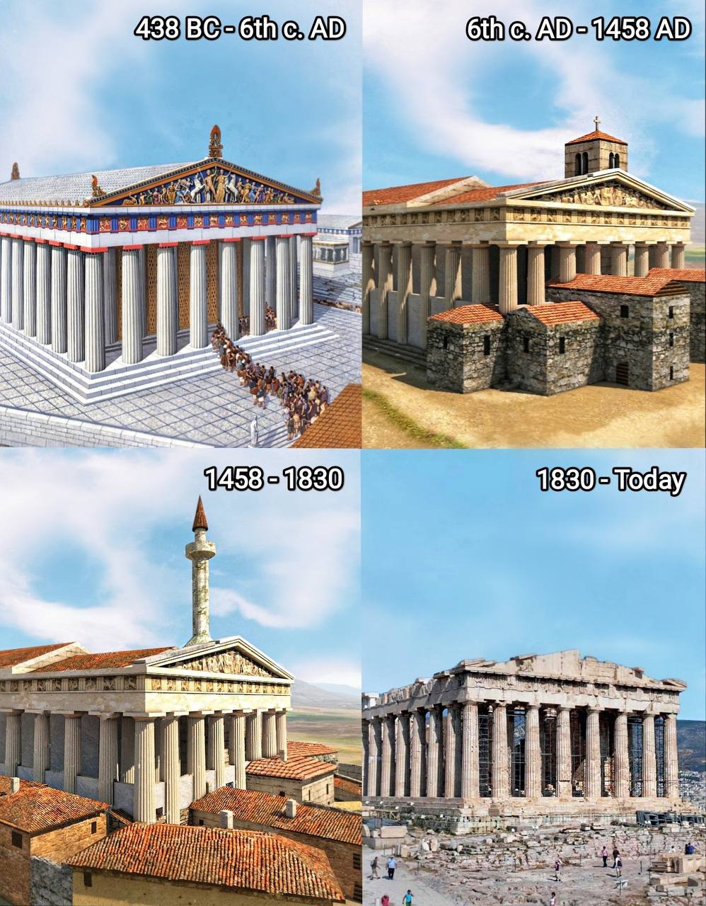 The Four Ages of the Parthenon