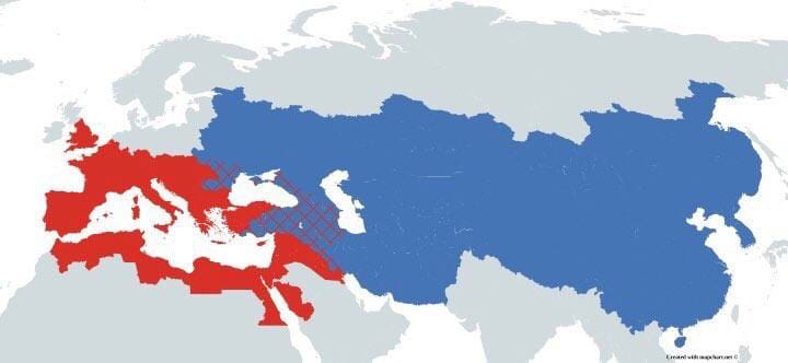 L'Empire romain et l'Empire mongol à leur apogée