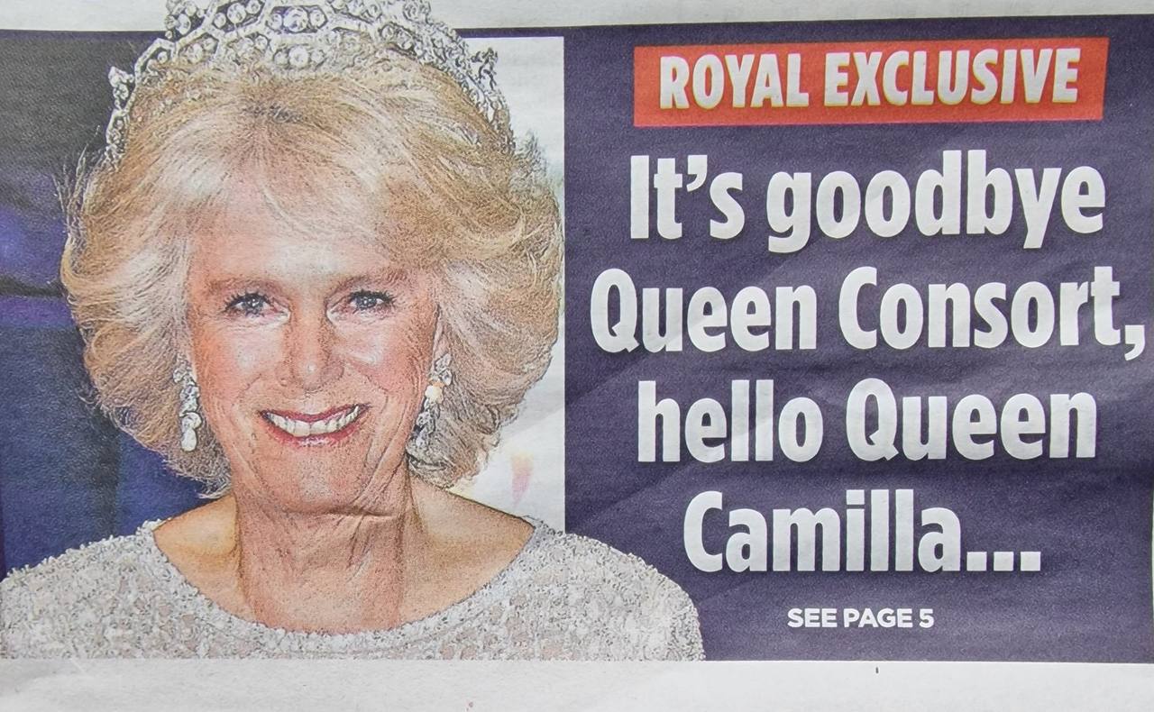 Camilla's title after the coronation and those of earlier queens consort