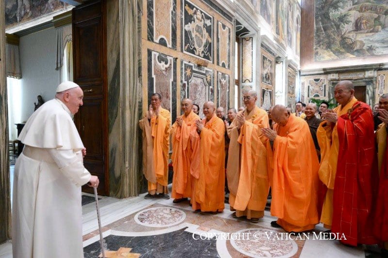 Le pape François a reçu une délégation de l'Association unie du bouddhisme humaniste de Taïwan
