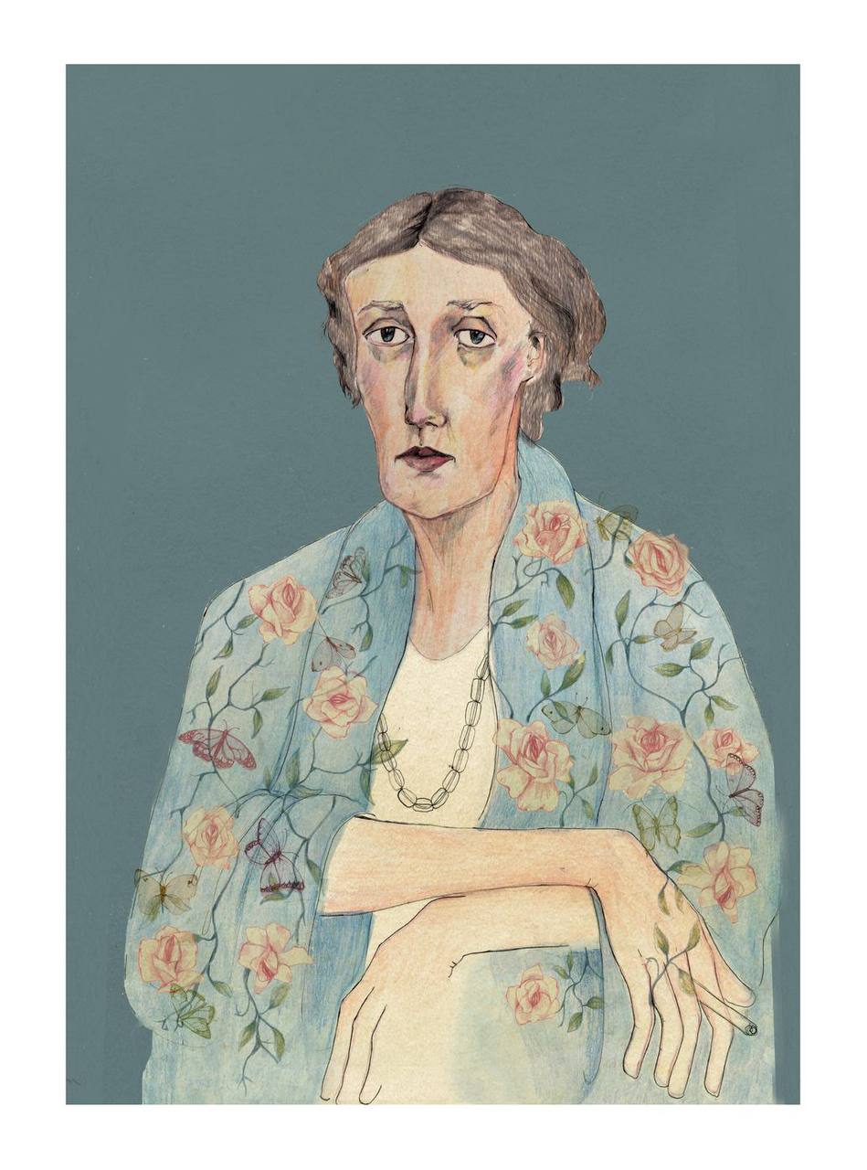 Mood: Virginia Woolf in a Portrait by Bett Norris