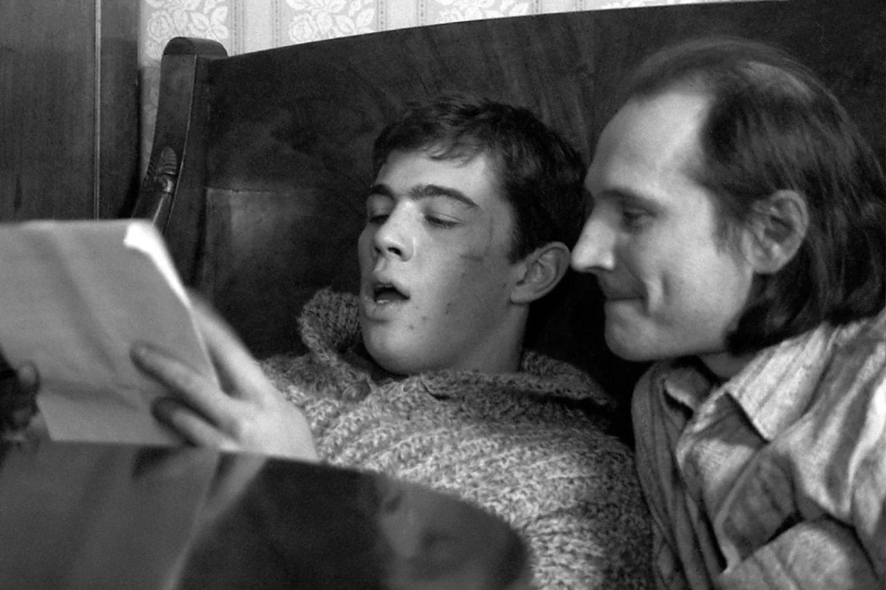 Sergey Bodrov and Aleksey Balabanov on the Set of the Film "Brother"