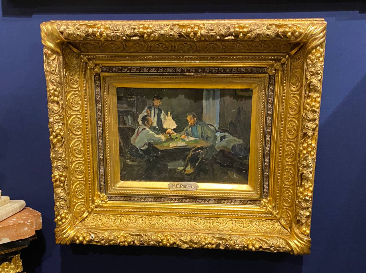 Dropped in at Art Moscow, eyed a tiny Repin, a very handsome agitprop relief, a charming Safronova and Pepperstein, for how could one do without him