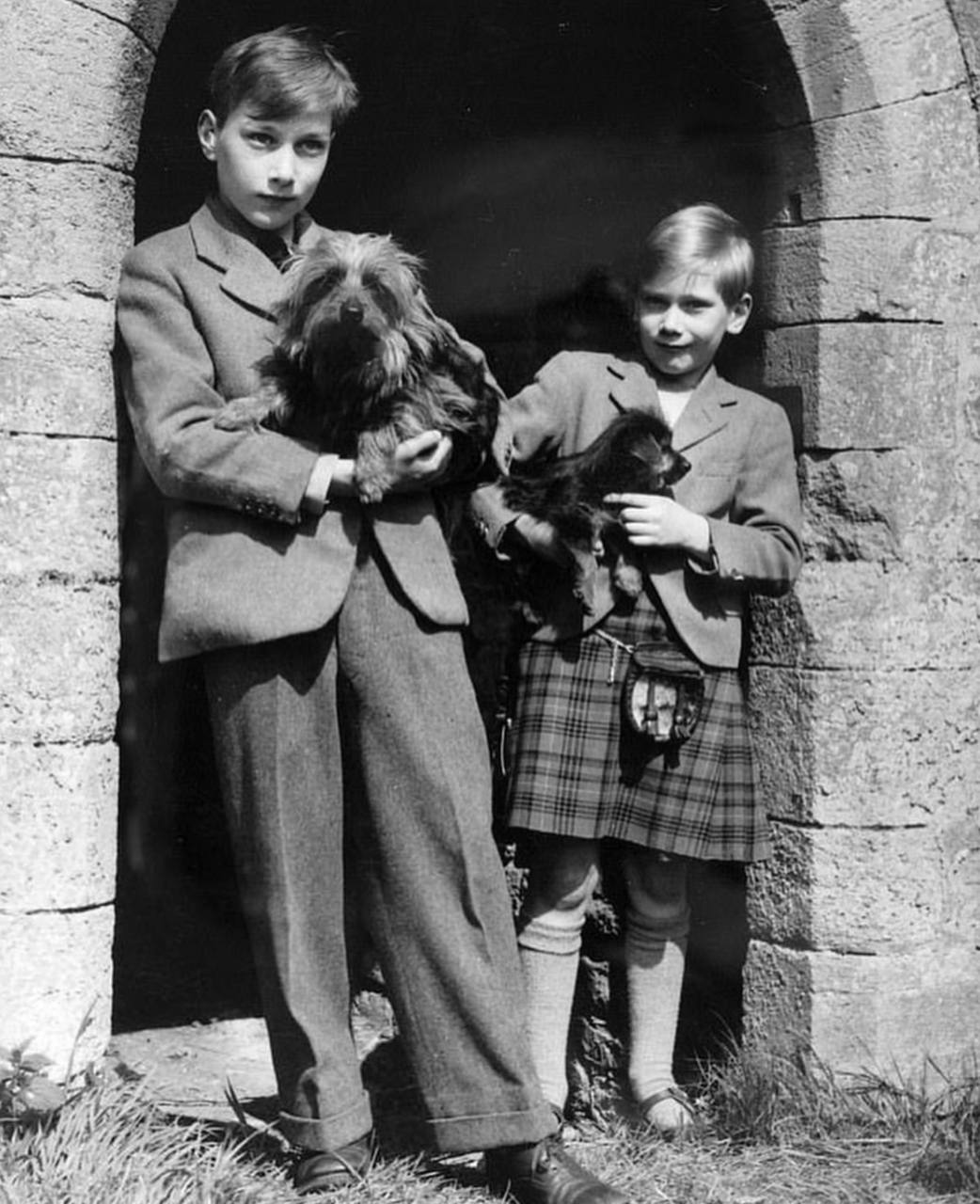 Princes William and Richard of Gloucester, cousins of Elizabeth II