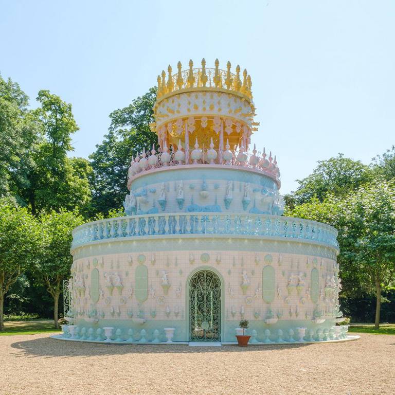 The 12-metre ceramic pavilion "Wedding Cake" by the Portuguese artist Joana Vasconcelos
