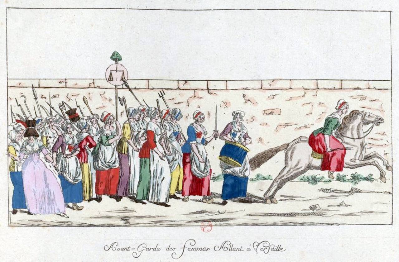 Marche des Parisiennes sur Versailles en 1789 contre la pénurie de pain et la cherté